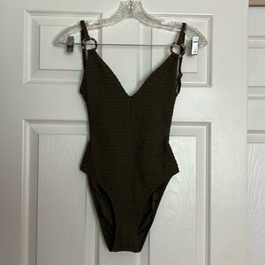 Topshop Olive One Piece Swimsuit 4